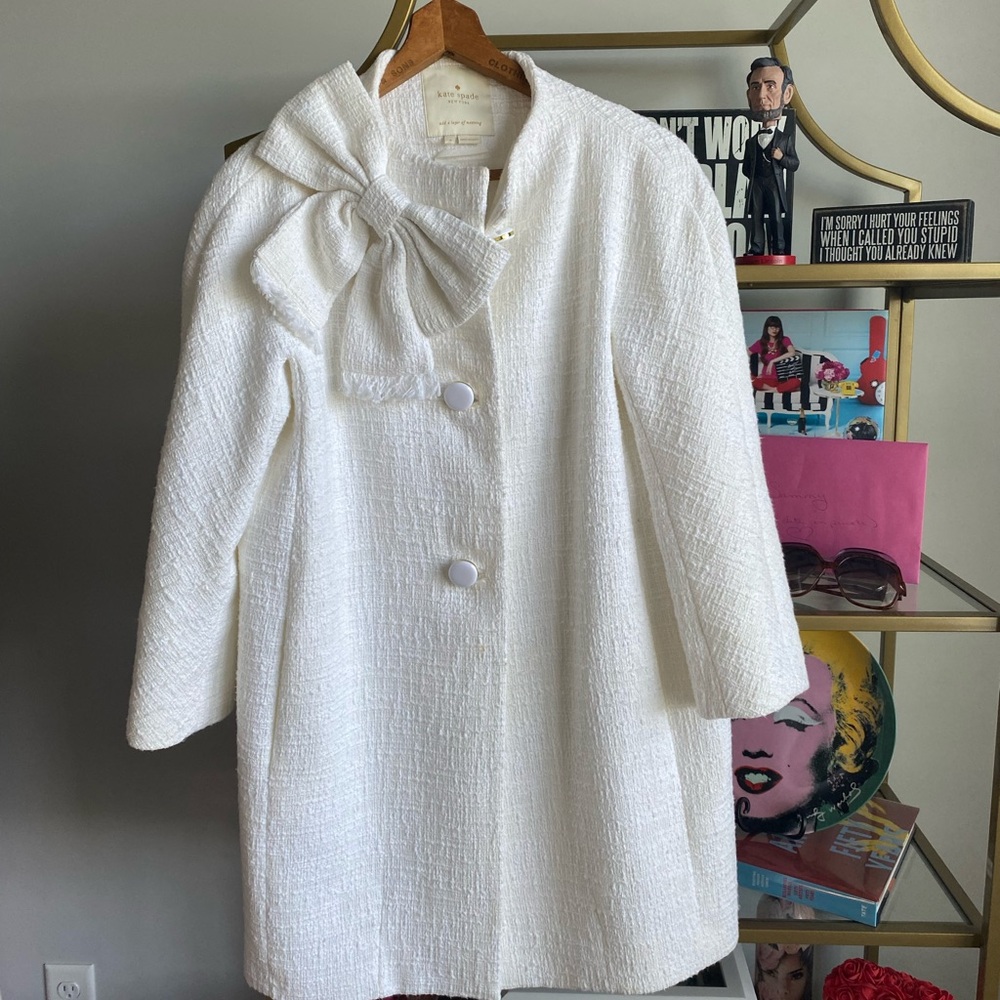 Price cut! Kate Spade white Coat
